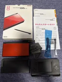 ニンテンドー　任天堂DS Lite 本体　箱　充電器　説明書付　クリムゾンレッド
