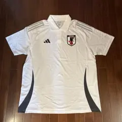 adidas JFA ポロシャツ ホワイト 非売品 Mサイズ - メルカリ