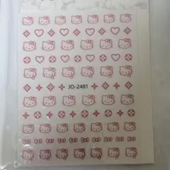 ネイルシール キティちゃん ピンク