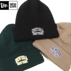 NEW ERA ニューエラ ニット帽 ビーニー ブラック 男女兼用のサムネイル