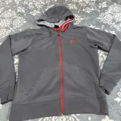 Under Armour グレー/レッド フルジップフーディ