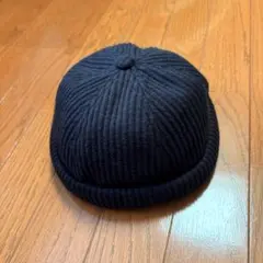 BEAMS HEART リブ ロールキャップ ブラックのサムネイル