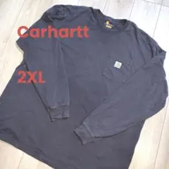 【US古着】Carhartt カーハート ワンポイントロゴ ロンT カットソー