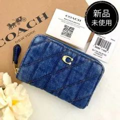 未使用級♡COACH 財布 デニム ブルー ビルフォード ウォレット Cロゴ