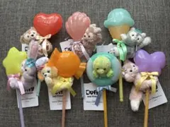 ディズニーシー　ダッフィーフレンズ　ぬいぐるみ　スティック　全種セット