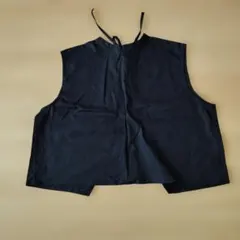 ハンドメイド　ベスト　リネン