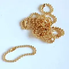 1 ボールチェーン・ゴールドカラー アクセサリーパーツ金具 ハンドメイド 推し活