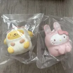 【新品】サンリオ シークレットマスコット 着ぐるみタイム ポムポムプリン　キティ