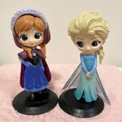 アナと雪の女王♡エルサ＆アナ フィギュア置物