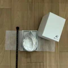 4℃ 限定　アクセサリー ジュエリーBOX しずく型　ガラス蓋×シルバーケース