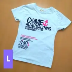 OCEAN PACIFIC 半袖Tシャツ ライトブルー レディースLのサムネイル