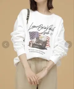 グラフィックスウェット ホワイト フリーサイズ