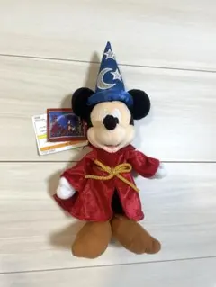 ミッキー　ぬいぐるみバッジ　ファンタジア　魔法使いの弟子