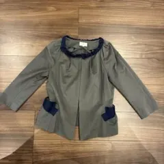 LANVIN en Bleu ノーカラージャケットのサムネイル