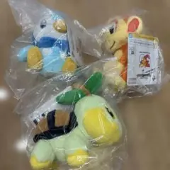 ポケモン ぬいぐるみ 3種セット ナエトル ヒノアラシ ゼニガメ - メルカリ
