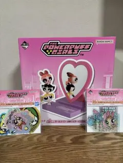 一番くじ　パワーパフガールズ　A賞　ミラー付きスマホスタンド