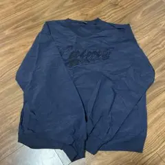 ネイビー ロゴ刺繍 ナイロンジャケット
