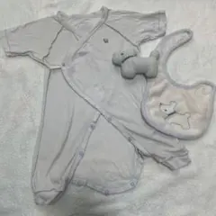familiar ロンパース 60cm スタイ おもちゃ 3点セット