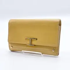 トッズ　Tod's 3つ折り財布 タイムレス イエロー　黄色