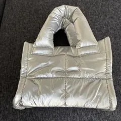 GU パフミニショルダーバッグ シルバー
