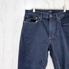 ジェイクルー デニムパンツ 濃紺 W35 L32 大きいサイズジーンズストレッチのサムネイル
