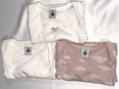 petitbateau プチバトー 肌着 12m 74cm 長袖 ボディスーツ