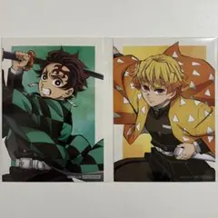 ☆ 鬼滅の刃 アニプレックス くじ 特典 竈門炭治郎 獪岳 ブロマイド