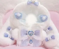 ぬい服 ちびぐるみ用 13㎝ 水色 うさぎ - メルカリ