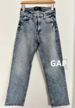 【美品】★GAP★90s LOOSE デニムジーンズ 6/28★ブルー★ダメージのサムネイル