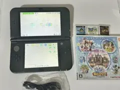 【動作品・ソフト付き】 new ニンテンドー 3DS LL本体 ブラック 任天堂