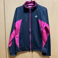 adidas アディダス ジャージ　グレー　ピンク　L