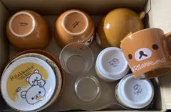新品未使用、使用済み混合 リラックマ 非売品 食器いろいろ18点