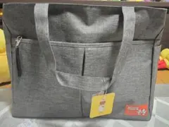 ボストンバッグ　MICKEY&MINNIE グレー　大判　収納　ディズニー