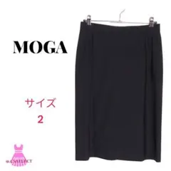 美品✨MOGA❣️モガ スカート ひざ丈 タイト 巻きスカート ブラックのサムネイル