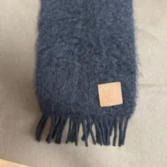 LOEWE ブラックウール マフラーのサムネイル