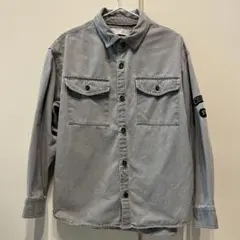 ザラキッズ 長袖シャツ グレー 120 バックプリント ZARA KIDS