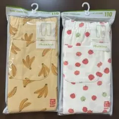 ユニクロ　レギンス　7分丈　2着セット　110