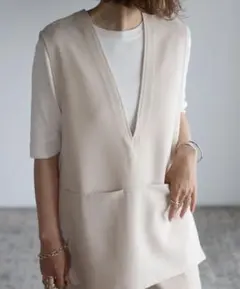 BONJOURSAGAN フロントポケットベスト