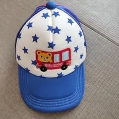 ✾美品✾MIKI HOUSE キャップ プッチーくん　星柄 バス　Mサイズのサムネイル