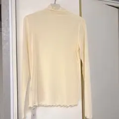 シアートップス 長袖 シアーインナー ハイネック シアーブラウス インナー