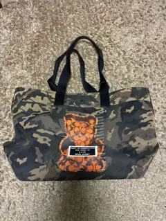 COACH トートバッグ カモフラージュ ベア