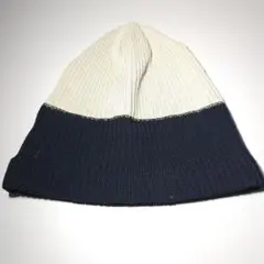 美品 CA4LA カシラ バイカラー リブニット ビーニー / ニット帽のサムネイル