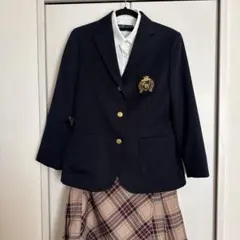 イーストボーイ160　ネイビー ブレザーセットアップ4点セット　卒業式