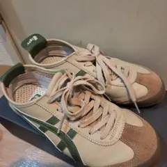 Onitsuka Tiger スニーカー ベージュ×グリーン