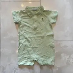 Ralph Lauren 薄緑 半袖　ポロロンパース　70cm
