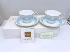 ノリタケ レースウッドゴールド　カップ＆ソーサー 2客セット Noritake