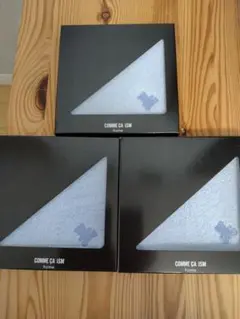 新品 未使用 タオルハンカチ 箱あり コムサイズム　3枚セット