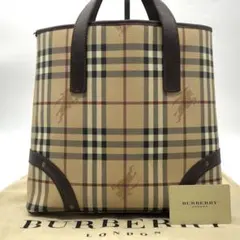 ✨希少・美品✨バーバリー ミニハンドバッグ ノバチェック シャドーホース PVC