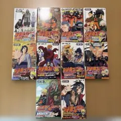 NARUTO 関連書全て初版 陣の書カード付き、列の書入場特典カード付き