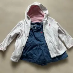 ラルフローレン　フード付きコットンデニムトップス